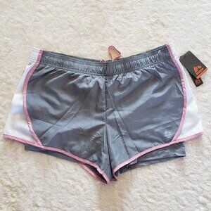 NWT RBX Running Shorts - Grey & Pink - XL